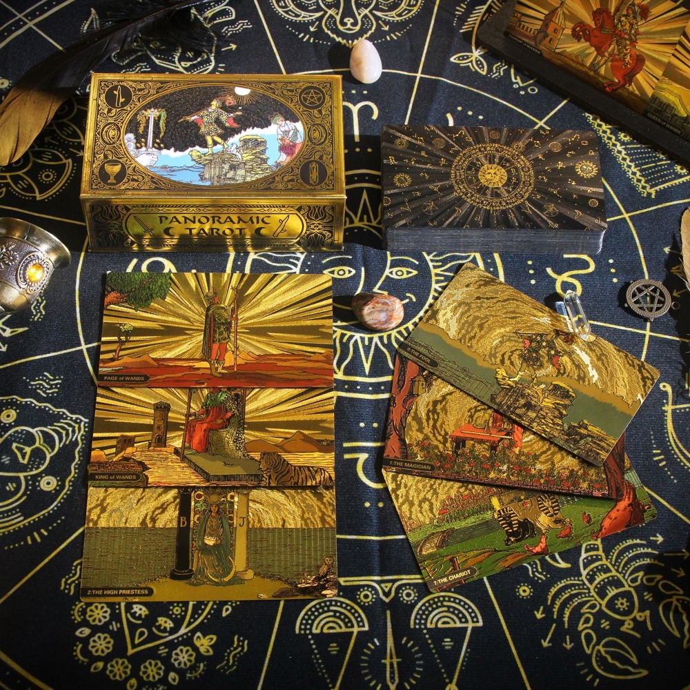 Tarot Cards Deck With Guidebook - Klasik Panoramic Rider Waite 12*7cm 78