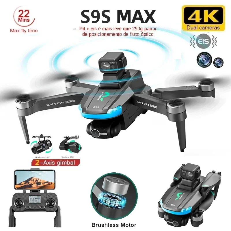 Drone MINI S9S MAX Baru 4K 2 S - Fpv Brushless Rc Drone 4K ulasan dan harga