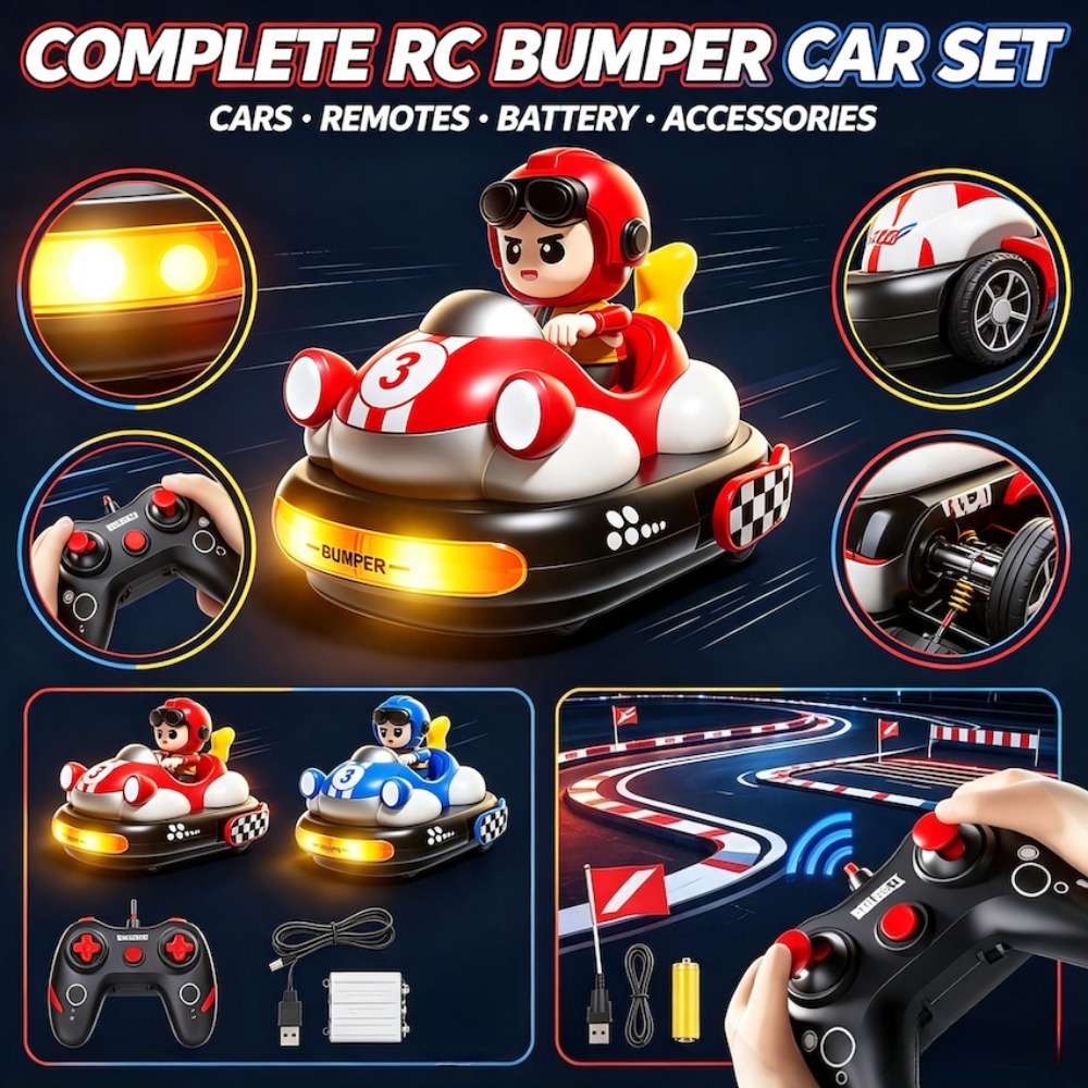 Mobil Bumper Kartun Remote Con - Remote Control Toys ulasan dan harga